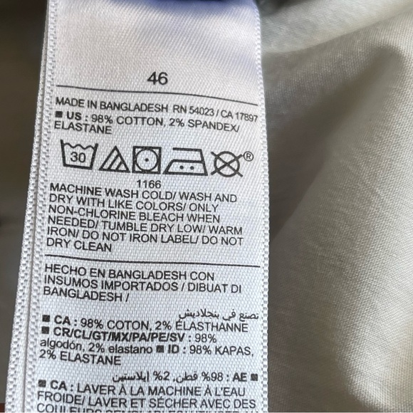 Old Navy Men’s Slim Built-in Flex Rotation Chino Shorts Size 46 Dark Gray - Picture 9 of 9